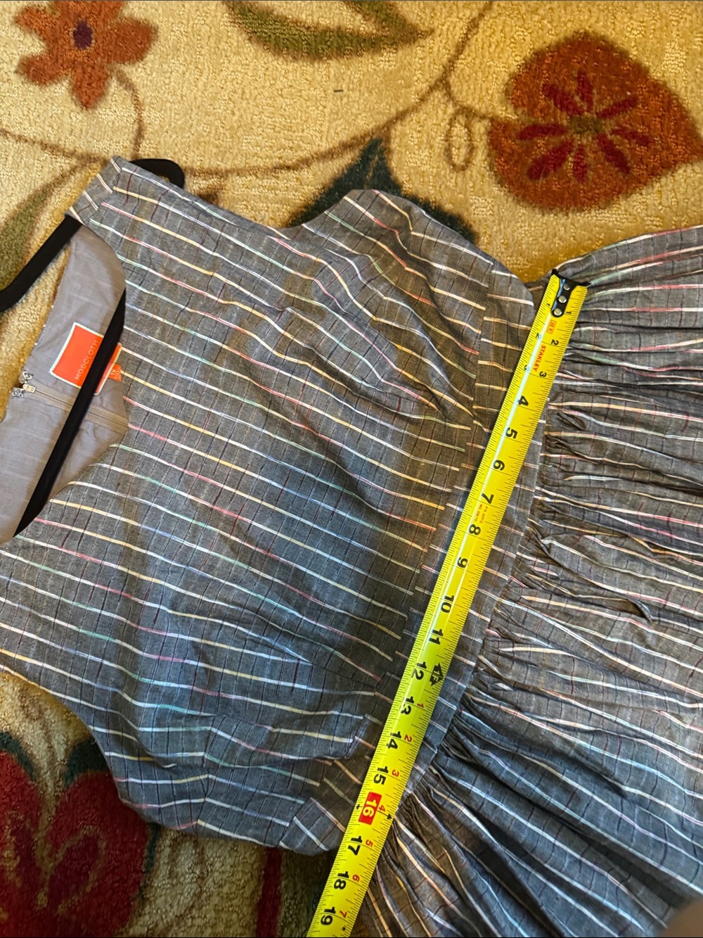Modcloth "Fabulous Fit and Flare" in Grey Stripes - Picture 11 of 14